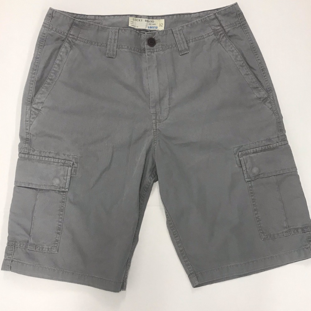 Lucky Brand Grey Cargo Shorts